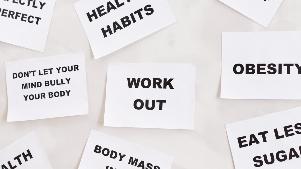 Collection of motivational health and fitness messages on cards. Inspire healthy habits and lifestyle changes.